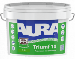 AURA Triumf 10 акриловий лак для меблів 2,5л