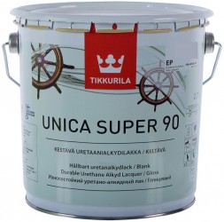 TIKKURILA Unica Super 90 уретано-алкідний лак 2.7л