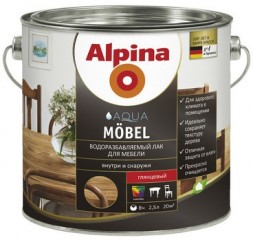 Alpina Aqua Mobel лак для меблів 2,5л