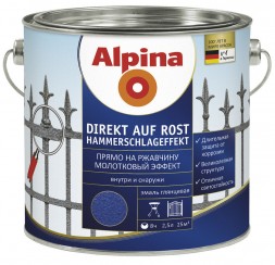 Alpina Direkt auf Rost Hammerschlageffekt фарба для металу з молотковим ефектом 2,5л