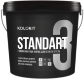 Kolorit Standart 3 латексна фарба для стін та стель 9л