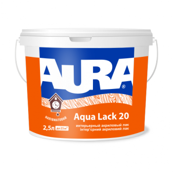 Aura Aqua Lack 20 акриловий інтер&amp;#39;єрний лак 10л