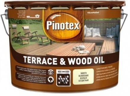 PINOTEX TERRACE &amp; WOOD OIL атмосферостойкое масло для деревянных поверхностей 10л