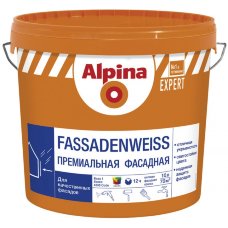 Alpina Expert Fassadenweiss фасадная краска белая 10л