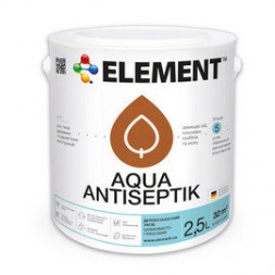 ELEMENT Aqua Antiseptik (белый) лазурь для дерева 10л