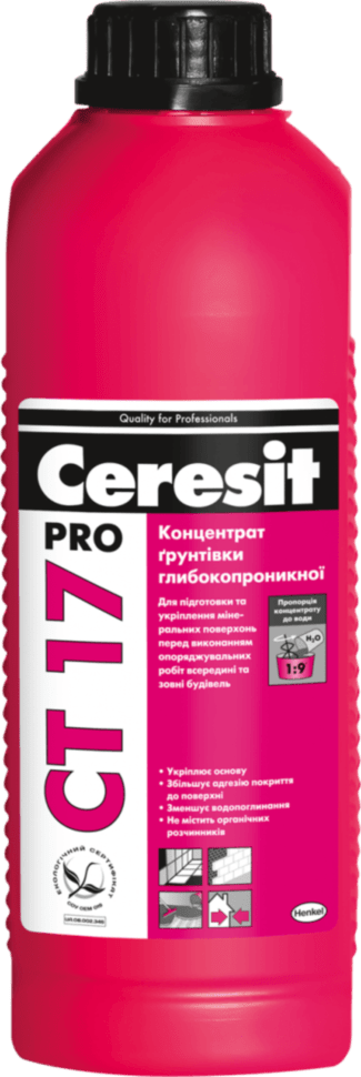 Ceresit СТ 17 pro грутновка глубокого проникновения 1л  в е .