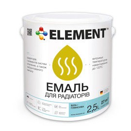 ELEMENT акриловая радиаторная эмаль 2,5л