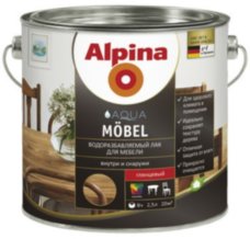 Alpina Aqua Mobel лак для мебели 2,5л
