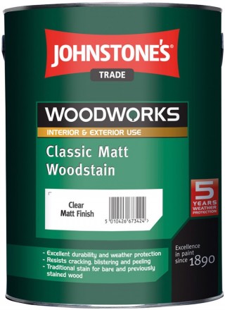 Johnstones Classic Matt Woodstain матовий антисептик 5л