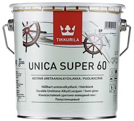 TIKKURILA Unica Super 60 уретано-алкідний лак 2.7л