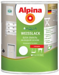 Alpina Aqua Weisslack акриловая эмаль 2.5л