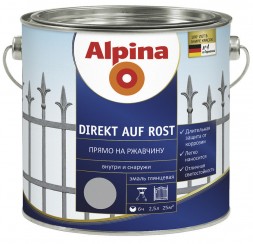 Alpina Direkt auf Rost эмаль для металла 2,5л