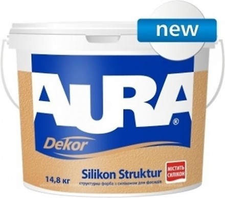 Aura Dekor Silikon Struktur фасадная структурная краска с силиконом 14,8кг