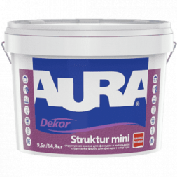Aura Dekor Struktur mini структурная краска для фасадов и интерьеров 9,5л