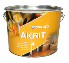 Eskaro Akrit 4 глубокоматовая краска для потолка и стен 9.5л