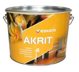 Eskaro Akrit 4 глубокоматовая краска для потолка и стен 9.5л