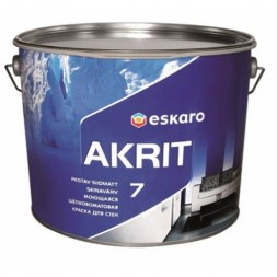Eskaro Akrit 7 матовая краска для стен и потолка 9.5л 