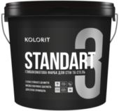 Kolorit Standart 3 латексная краска для стен и потолков 9л