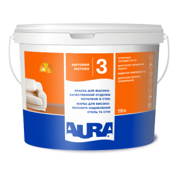 Aura Luxpro 3 Акрилатная краска для потолка 10л
