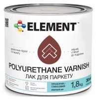 ELEMENT лак для паркета полиуретановый 3,8кг