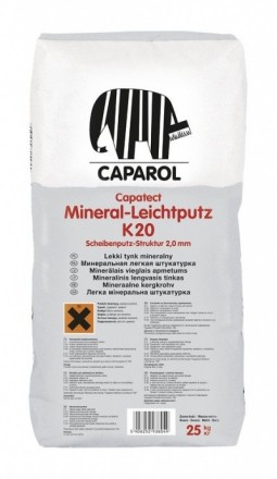 CAPAROL Capatect Mineral-Leichtputz K20 мінеральна штукатурка &amp;quot;баранчик&amp;quot; 25кг