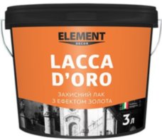Element Decor Lacca d'oro защитный лак с золотым эффектом 3л