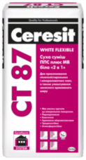 Ceresit CT 87 White Flexible смесь для приклеивания теплоизоляционных плит «2 в 1» 25кг