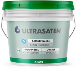 Oikos Ultrasaten Bianco Satinato полуматовая эмаль для стен 10л
